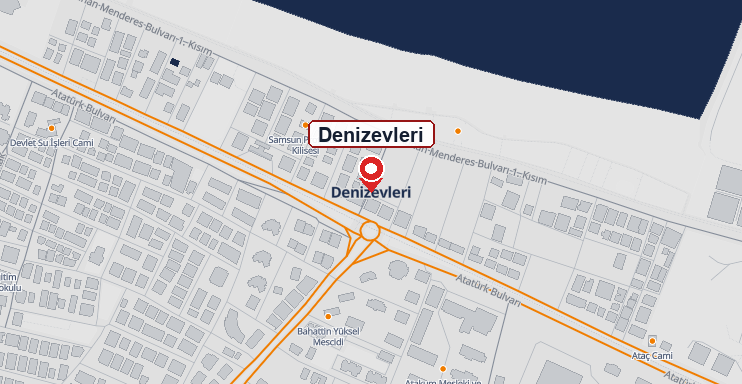 Denizevleri mahallesi haritası