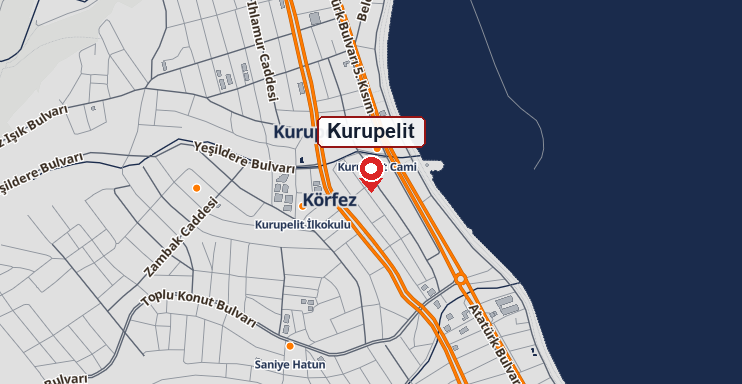 Kurupelit mahallesi haritası