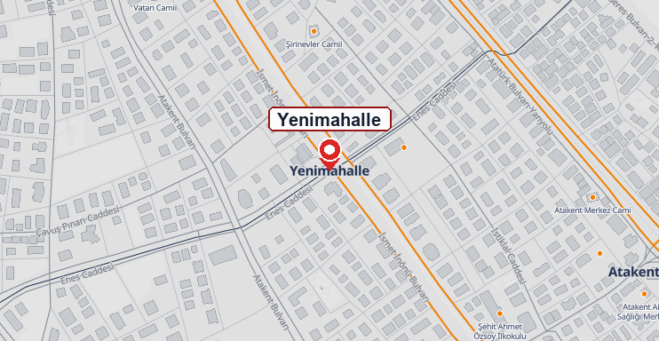 Yenimahalle mahallesi haritası